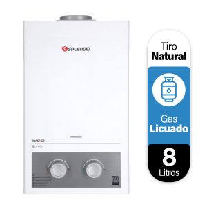 Calefón Splendid Tiro Natural 8 Litros Gas Licuado