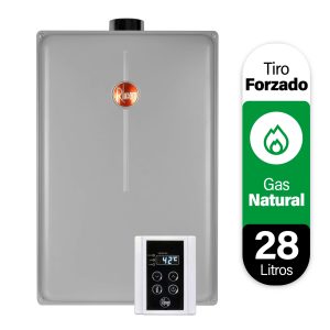 Calefón Rheem Tiro Forzado 28 Litros Gas Natural